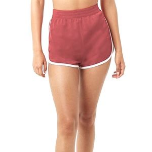 Burgundy-Red Sweat Shorts